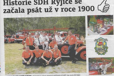 Dobrovolní hasiči z Ryjic