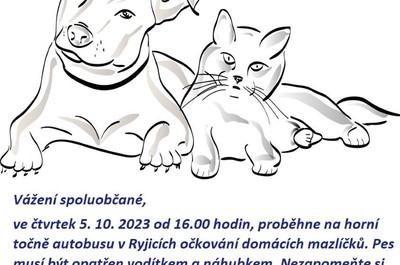 Očkování domácích mazlíčků 2023
