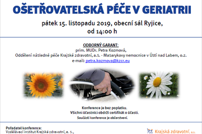 Ošetřovatelská péče v geriatrii 2019