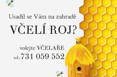 Oznámení - včelí roj
