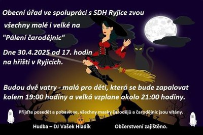 Pálení čarodějnic 2025