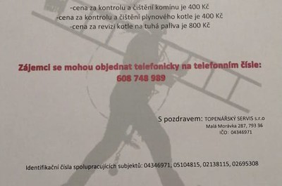 Revize kotlů na tuhá paliva 2020