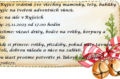Tradiční tvoření vánočních věnců