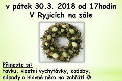 Velikonoční tvoření 30. 3. 2018