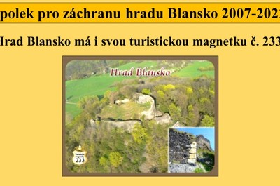 Turistické suvenýry hradu Blansko