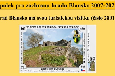 Turistické suvenýry hradu Blansko