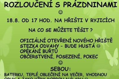 Setkání na hřišti - rozloučení s prázdninami