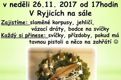 Výroba adventních věnců